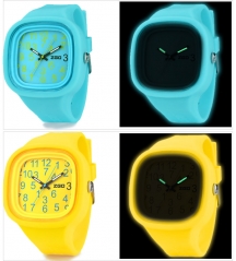 Glow in Dark Silicone Jelly Wrist Watch for Christmas Day
