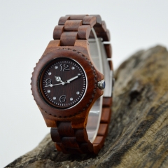 Custom logo hot sale wooden wrist watch