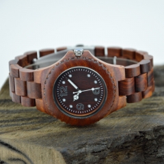 Custom logo hot sale wooden wrist watch