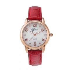 Rose Gold Casual Quartz swiss movement waterproof  Watch for lady