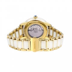 Luxury Stainless Steel Mechanical Movement Hetian Jade wrist Watch