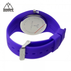 high quality alloy case silicon material various color iceful wrist watch