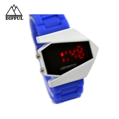 Aircraft LED watch silicon material digital display different color strap hot sale with high quality