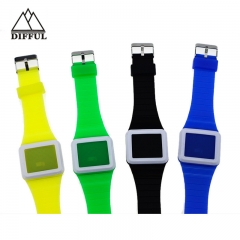 high quality slight watch silicon watch LED watch with digital display watch