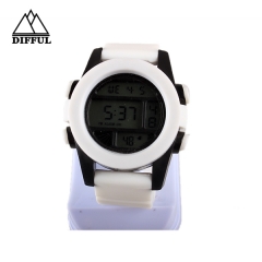 digital watch with singal movement alloy case watch sports watch silicon  watch